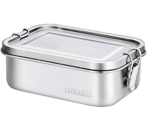 Lekkabox SAFE 800ml- 2x silikonové formičky v balení - stříbrná