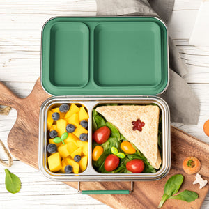 Lekkabox DUO nerezový box se 2 odděleními - les