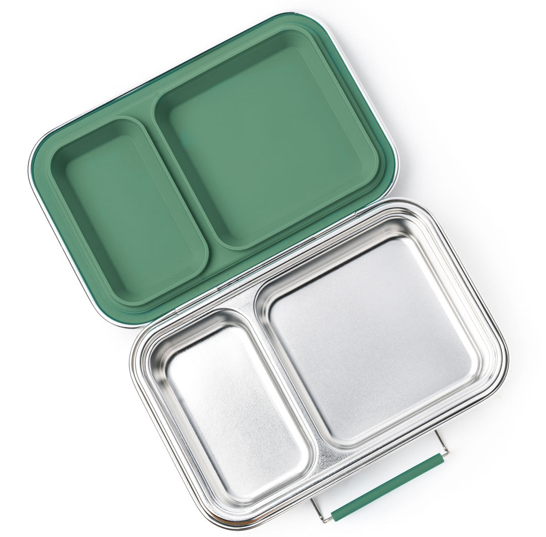 Lekkabox DUO nerezový box se 2 odděleními - les