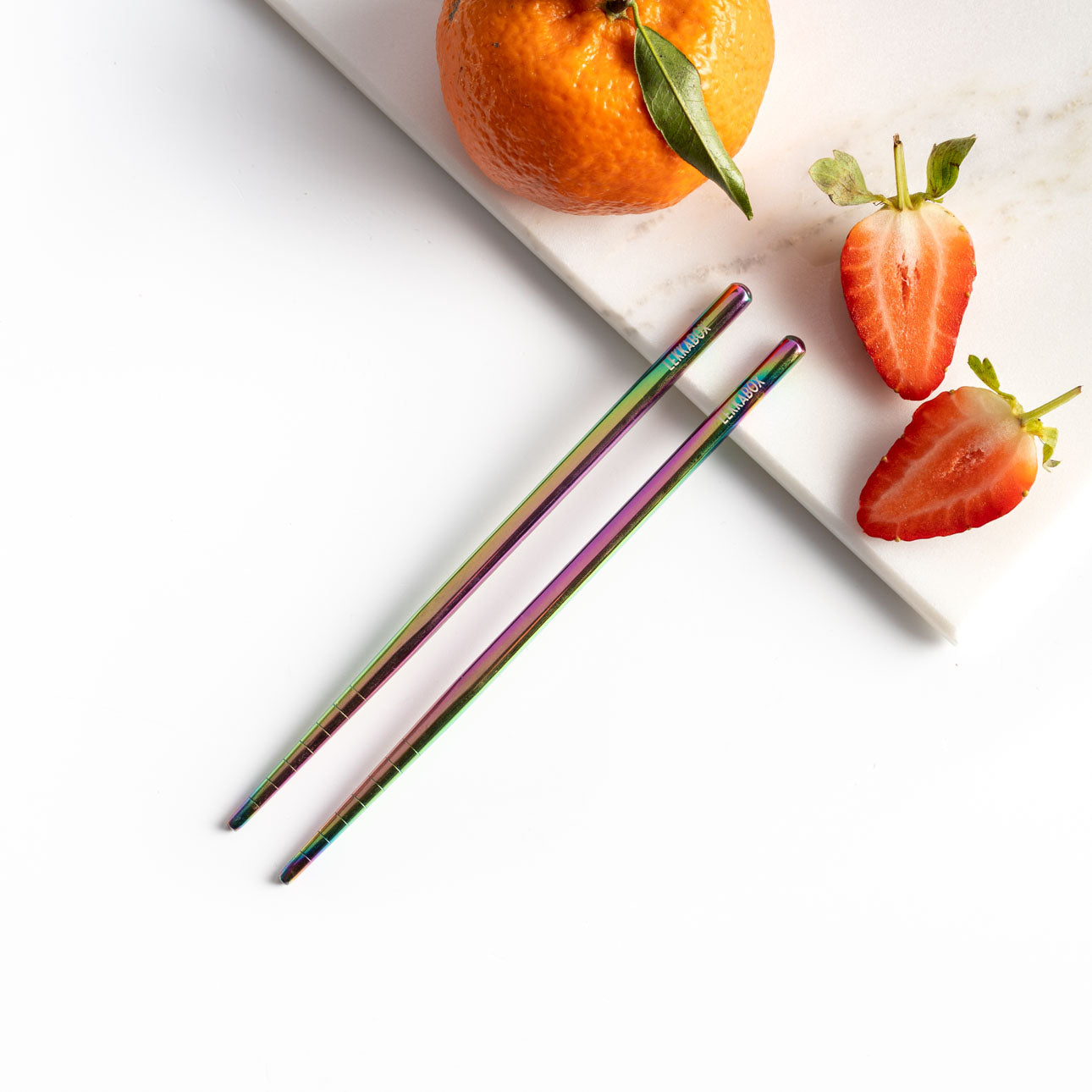 Lekkabox Stix - mini nerezové hůlky - duhové