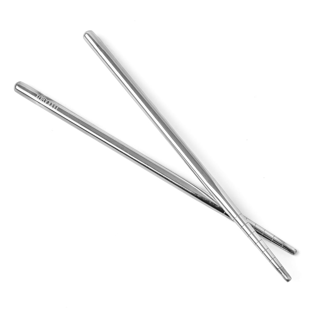 Lekkabox Stix - mini nerezové hůlky - stříbrné