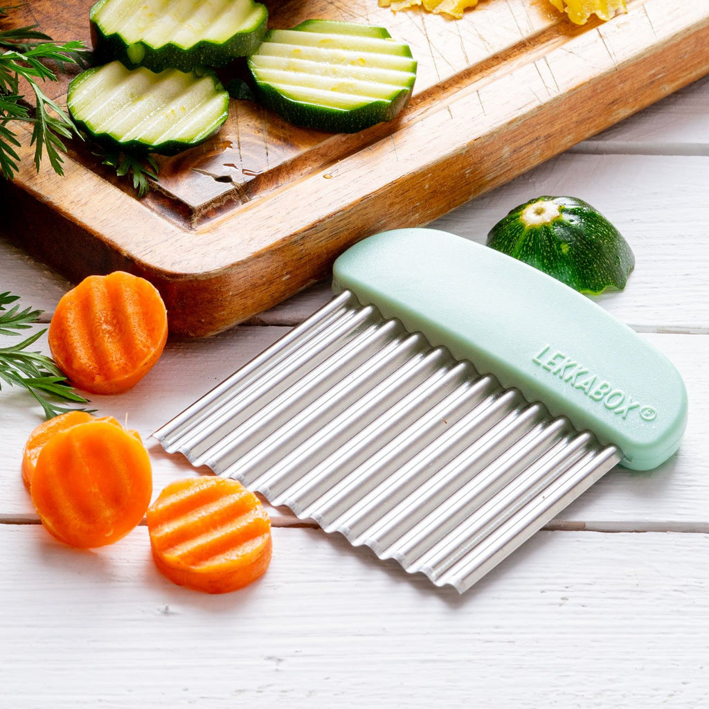 LEKKABOX® Vlnkový kráječ – stříbrný