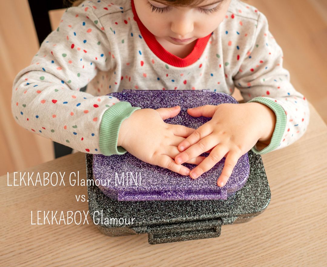 Lekkabox Glamour MINI - růžový se třpytkami