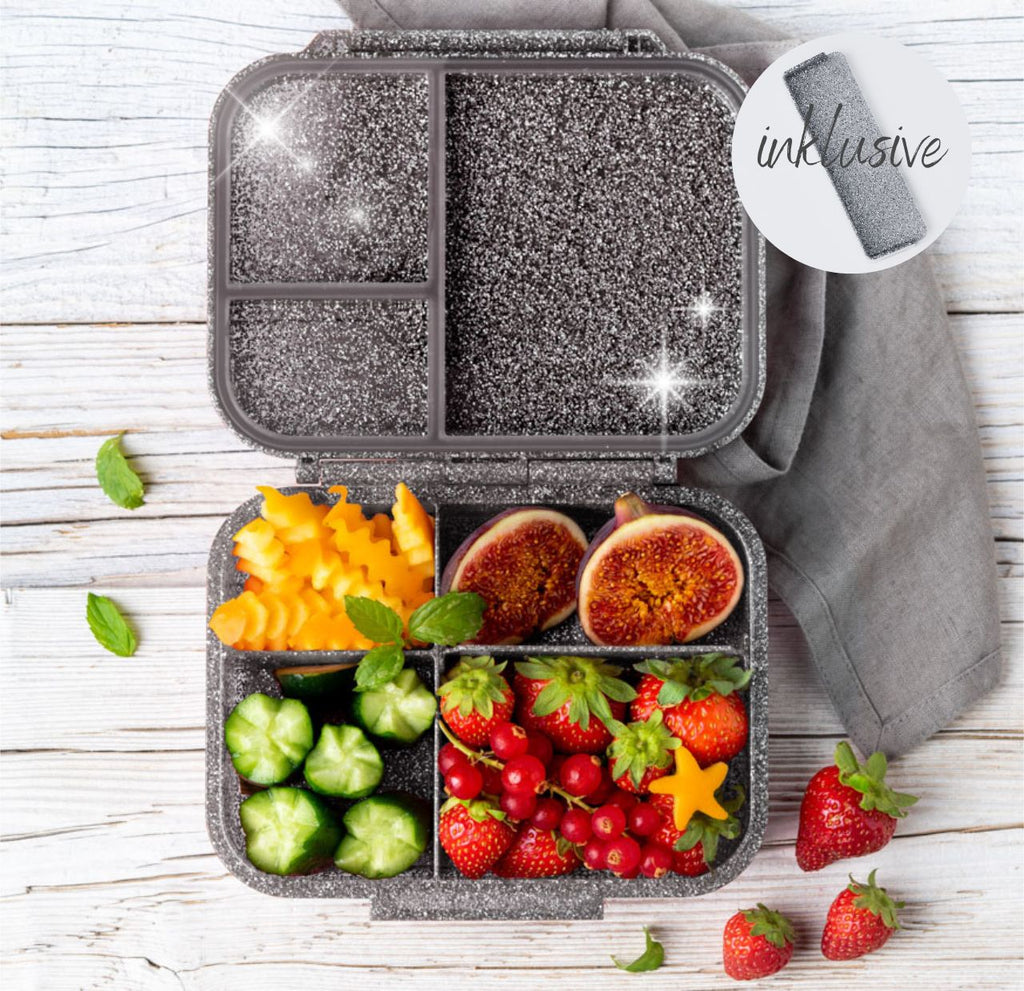 Lekkabox Glamour MINI - černý se třpytkami