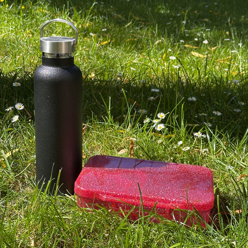 Lekkabox ISO 600ml - termoizolační láhev s třpytkami