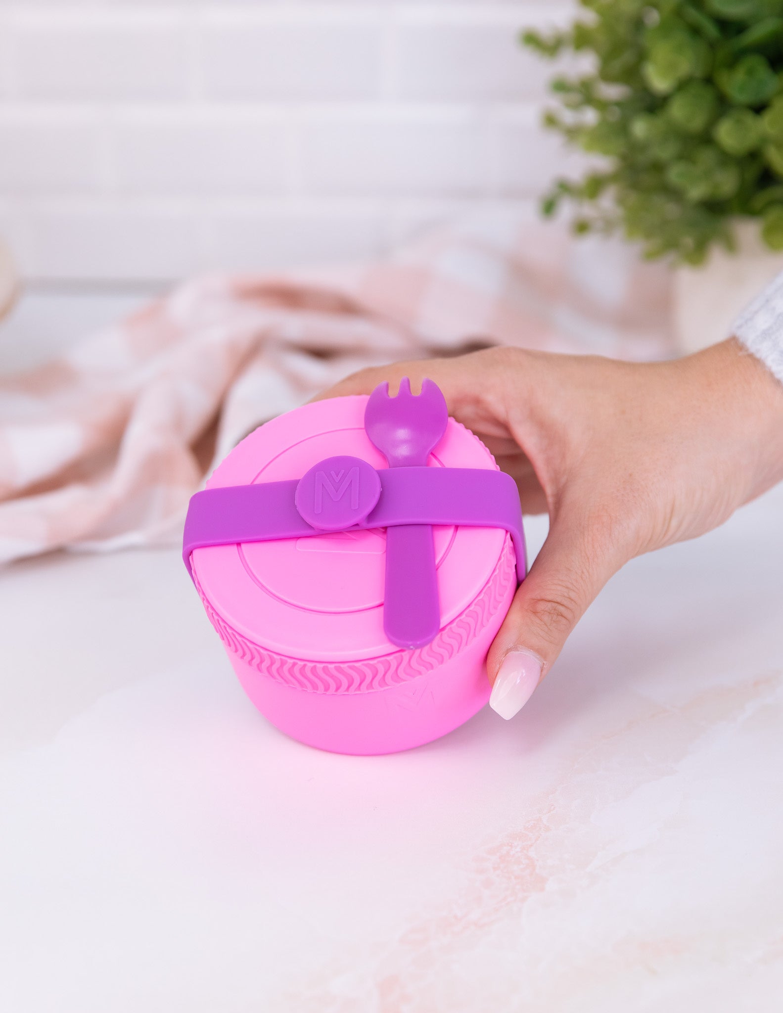 MontiiCo MINI termoska na jídlo 200ml Růžová