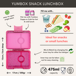 Načíst obrázek do prohlížeče Galerie, Yumbox Snack 3 oddělení růžová s třpytkami

