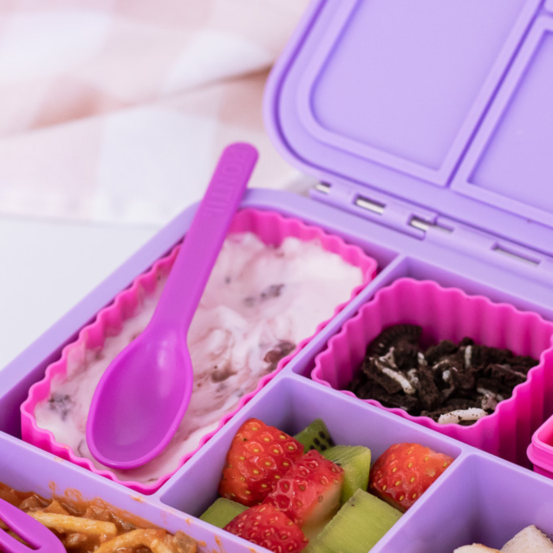 Sada 2+1 silikonových formiček Little Lunch Box Co - Pink