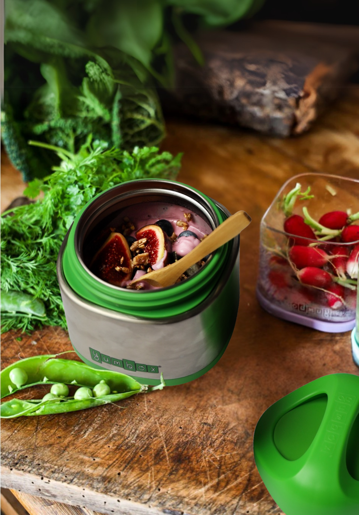 Yumbox Cubi 295ml termoska na jídlo Apple Green