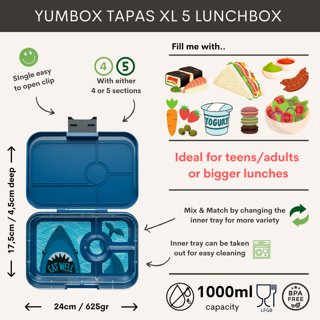Yumbox Tapas XL 4 oddělení modrá Monte Carlo Závody