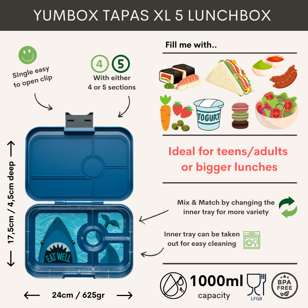 Yumbox Tapas XL 4 oddělení modrá Monte Carlo Závody
