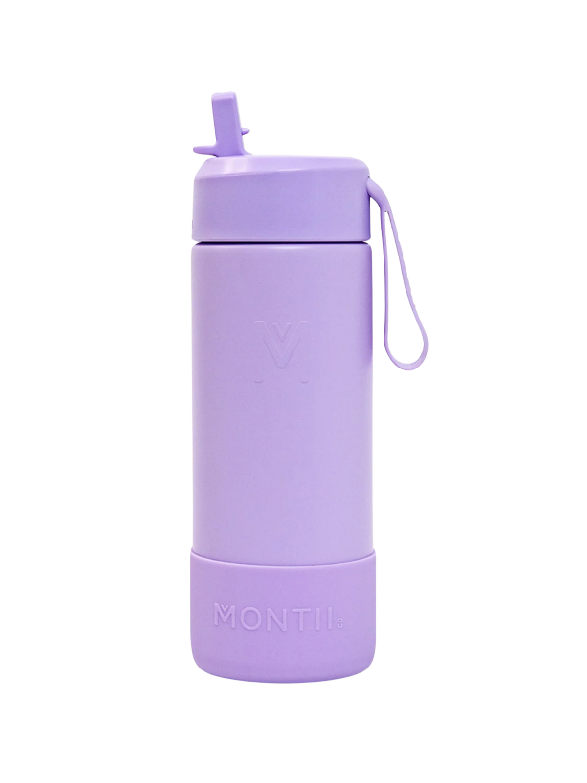 Montii Fusion 475ml - Termolahev se silikonovým chráničem a nerezovým brčkem - Lila