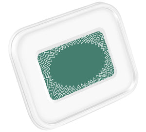 Voděodolná nálepka tabule cik-cak LES na Lekkabox SAFE 800ml