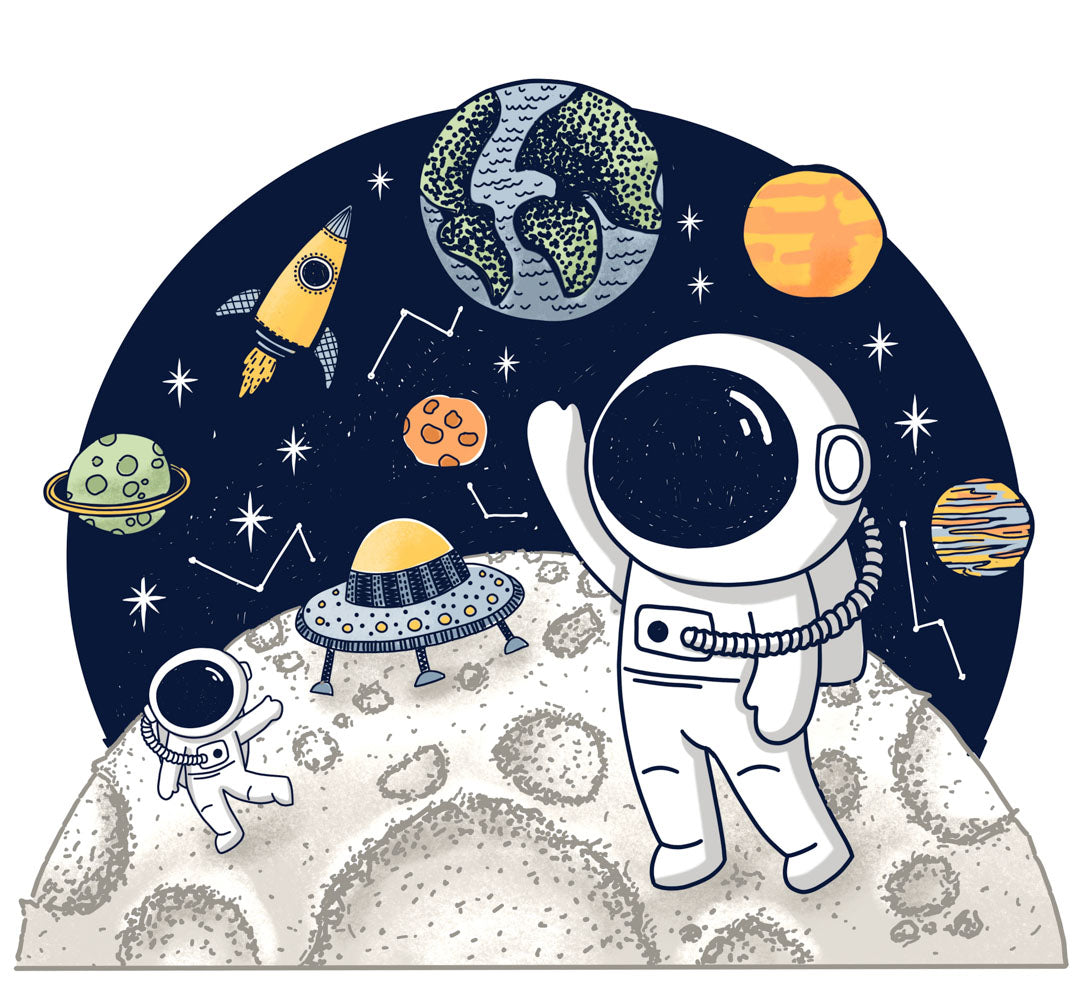 Voděodolné nálepky Vesmír -stvořeno pro box Bento2