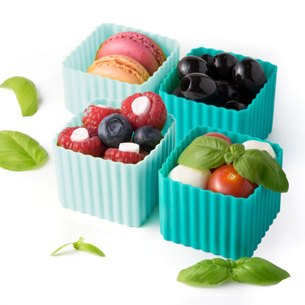 Sada 4 silikonových formiček Lekkabox - oceán