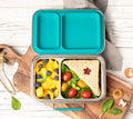 Lekkabox DUO nerezový box se 2 odděleními - petrolejová