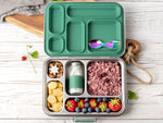 Načíst obrázek do prohlížeče Galerie, Lekkabox GRANDE nerezový box se 5 odděleními - les
