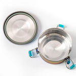 Načíst obrázek do prohlížeče Galerie, Nepropustná nerezová dóza Lekkabox Clipsy 400ml - duhová
