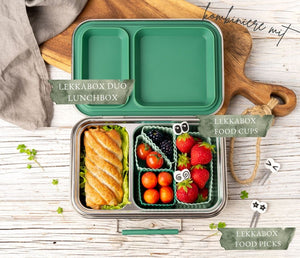 Lekkabox DUO nerezový box se 2 odděleními - les