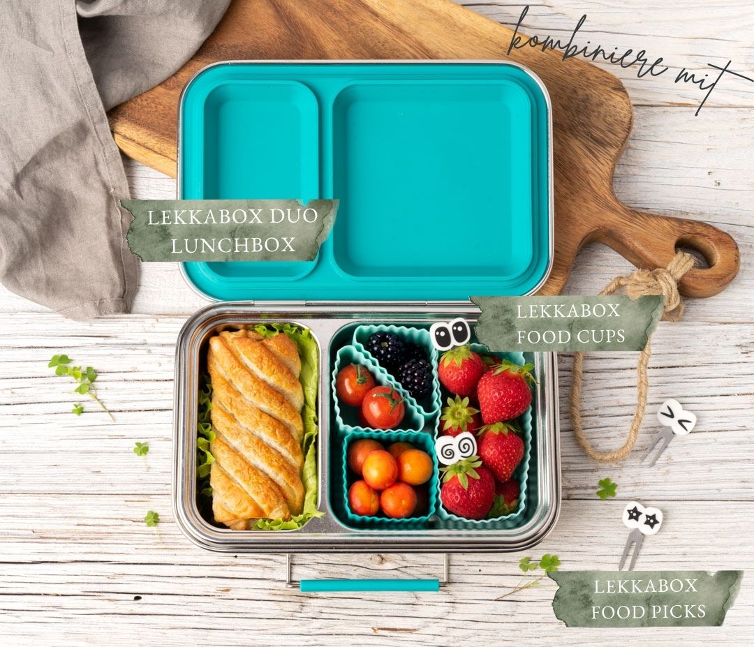 Set 4 krátkých nerezových napichovátek Lekkabox - Oči