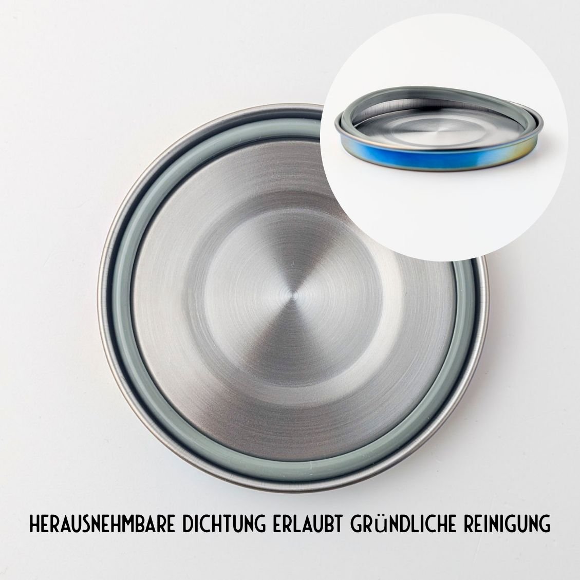 Nepropustná nerezová dóza Lekkabox Clipsy 400ml - duhová