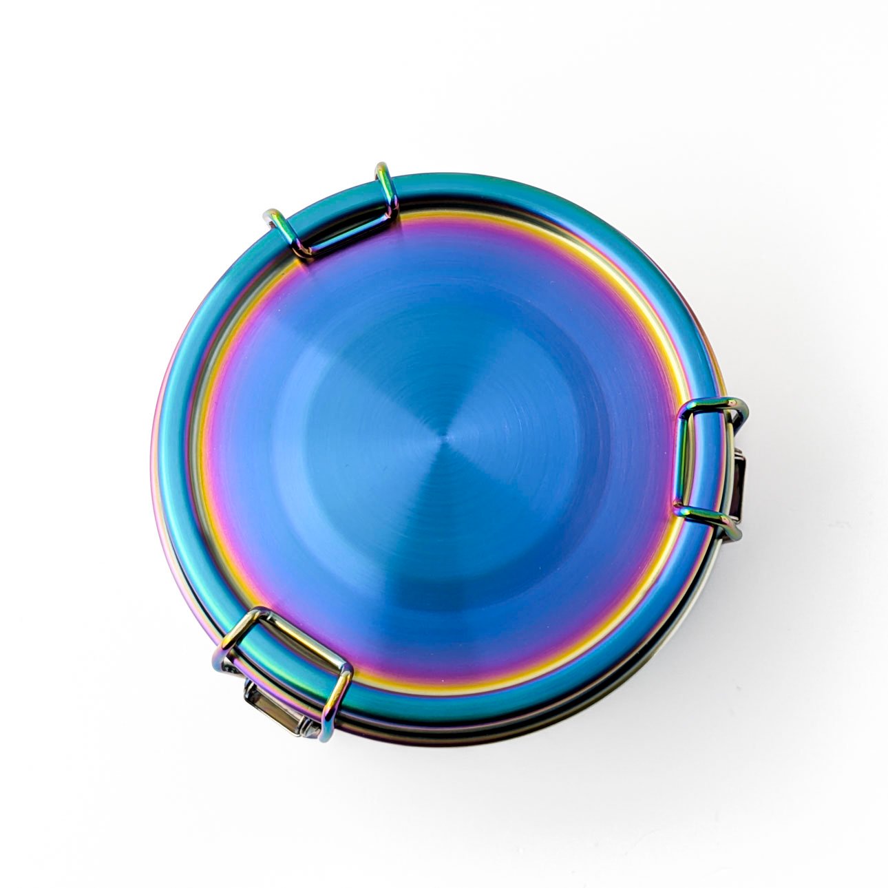 Nepropustná nerezová dóza Lekkabox Clipsy 400ml - duhová