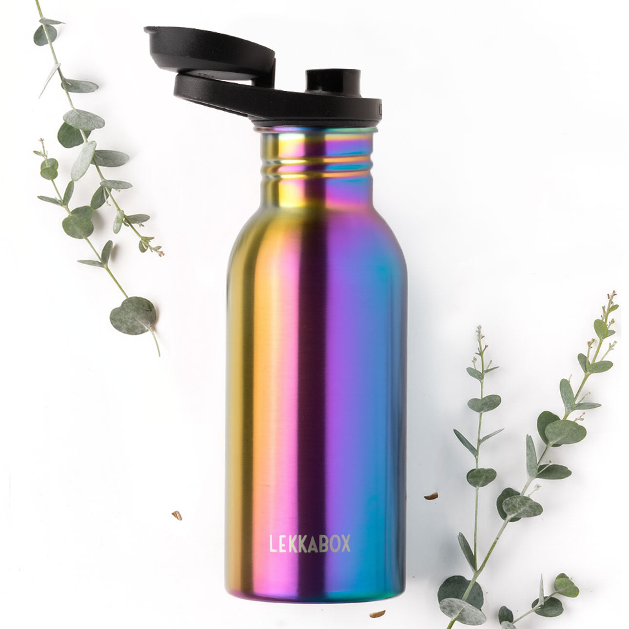 Lekkabox GO 500ml - lehká nerezová láhev - duhová
