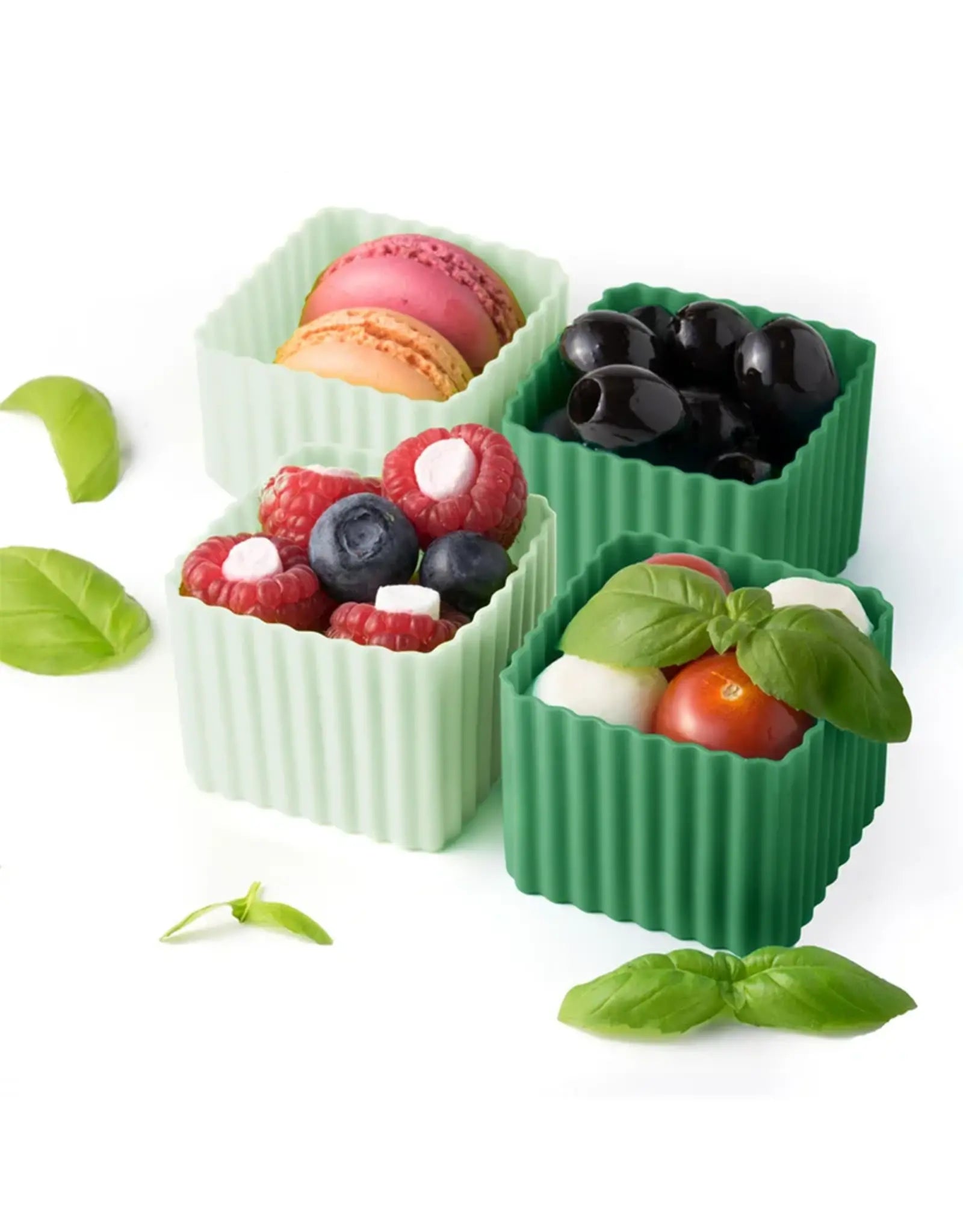 Sada 4 silikonových formiček Lekkabox - les