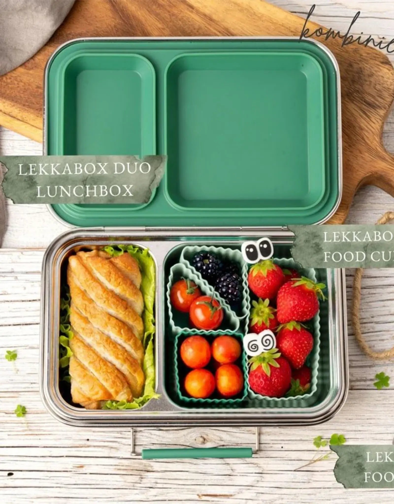 Sada 4 silikonových formiček Lekkabox - les