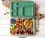 Načíst obrázek do prohlížeče Galerie, Lekkabox GRANDE nerezový box se 5 odděleními - les
