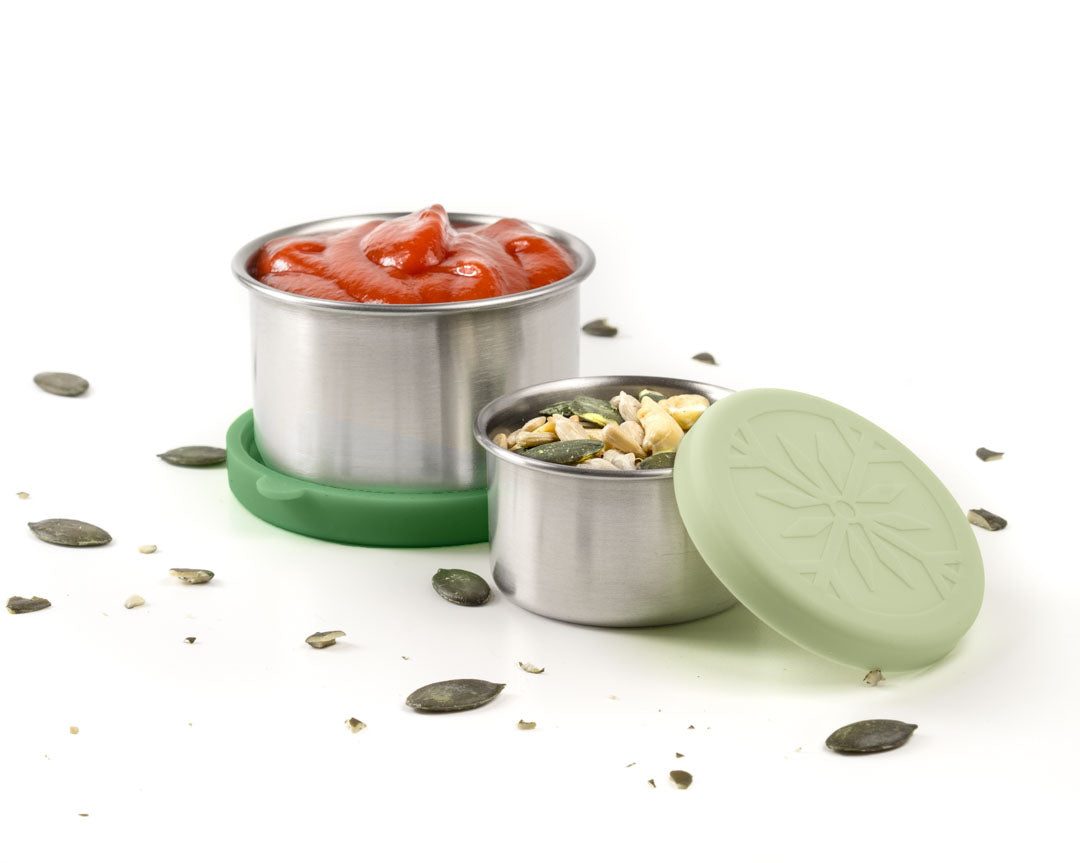 Sada 2 nerezových nádobek na omáčky - les