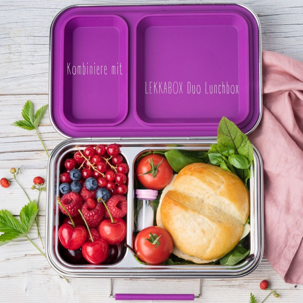 Lekkabox Salty - skleněná solnička a pepřenka - levandule