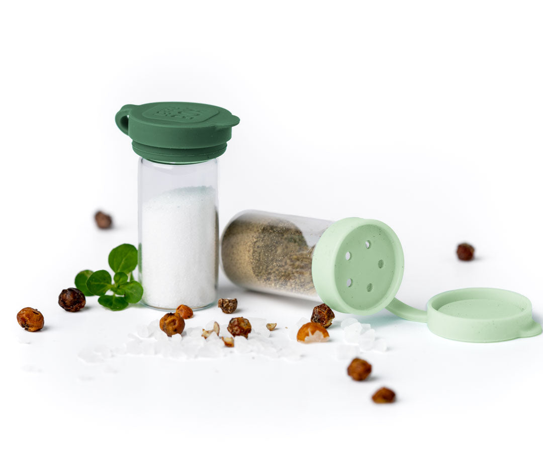Lekkabox Salty - skleněná solnička a pepřenka - les