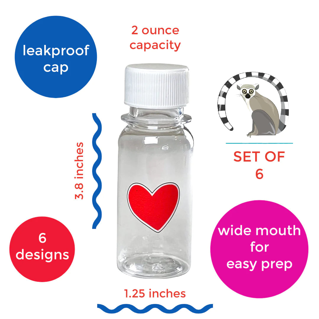 Yumbox Sada 6 mini lahviček na džus 60ml