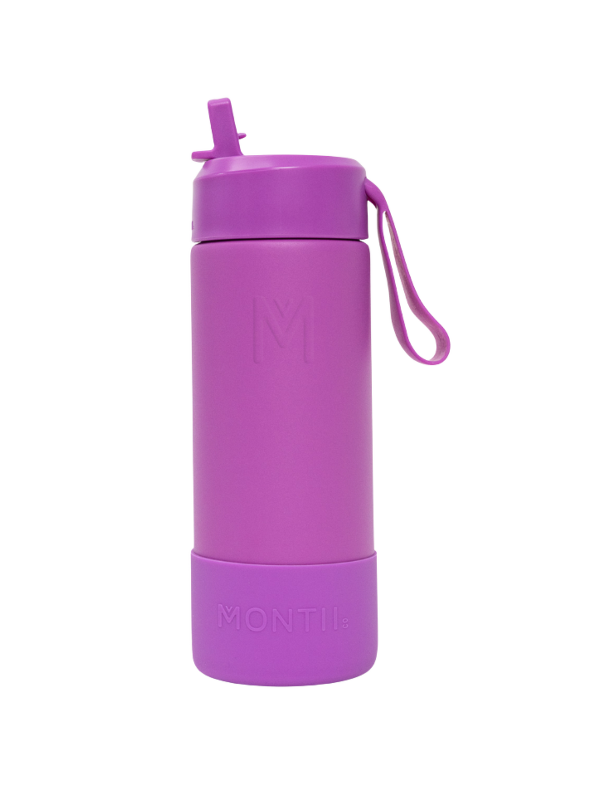 Montii Fusion 475ml - Termolahev se silikonovým chráničem a nerezovým brčkem - Fuchsia