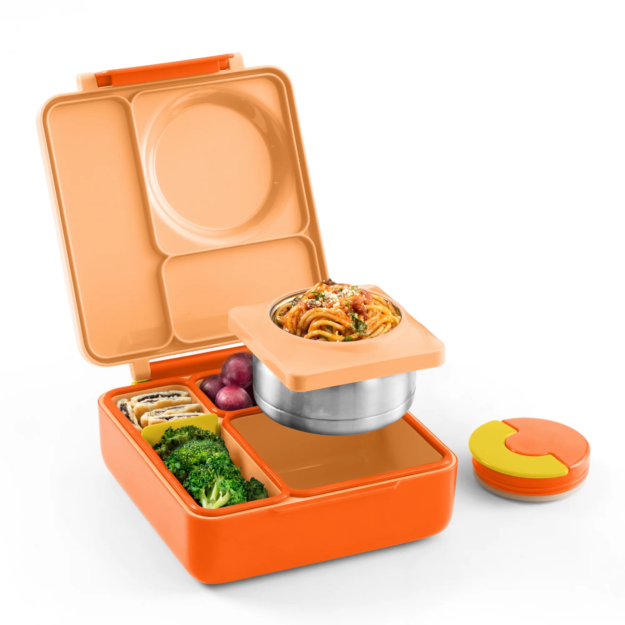 OmieBox hot & cold - Lunchbox s vyjímatelnou termonádobou Poppy Orange