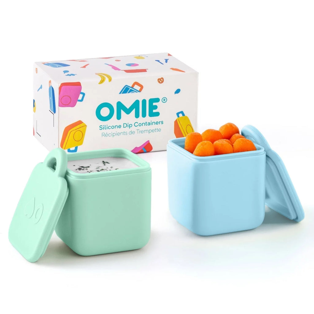 OmieDip pro OmieBox - sada 2 silikonových dóziček - modrá a mentolová
