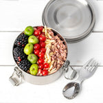 Načíst obrázek do prohlížeče Galerie, Nepropustná nerezová dóza Lekkabox Clipsy 400ml - stříbrná
