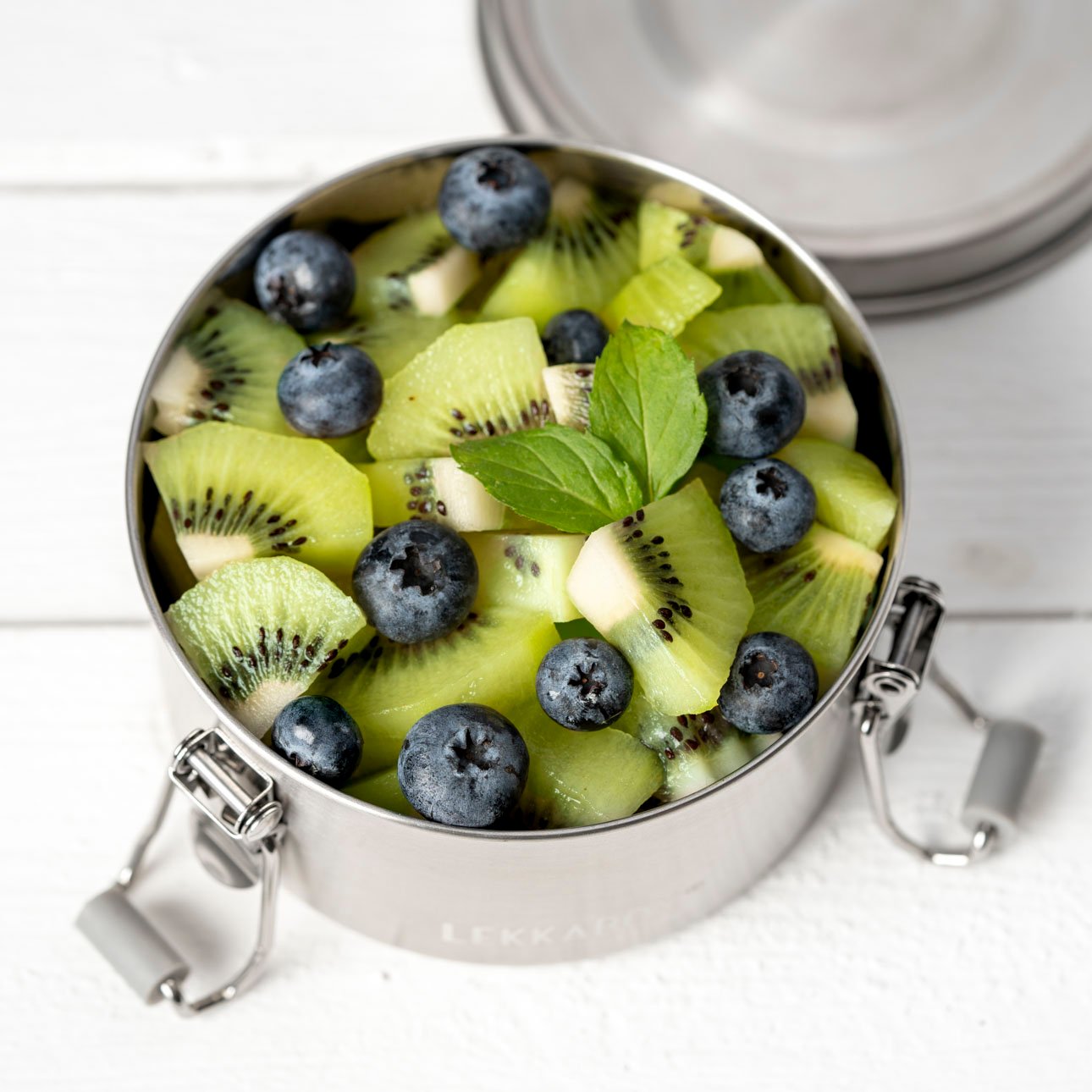 Nepropustná nerezová dóza Lekkabox Clipsy 400ml - stříbrná