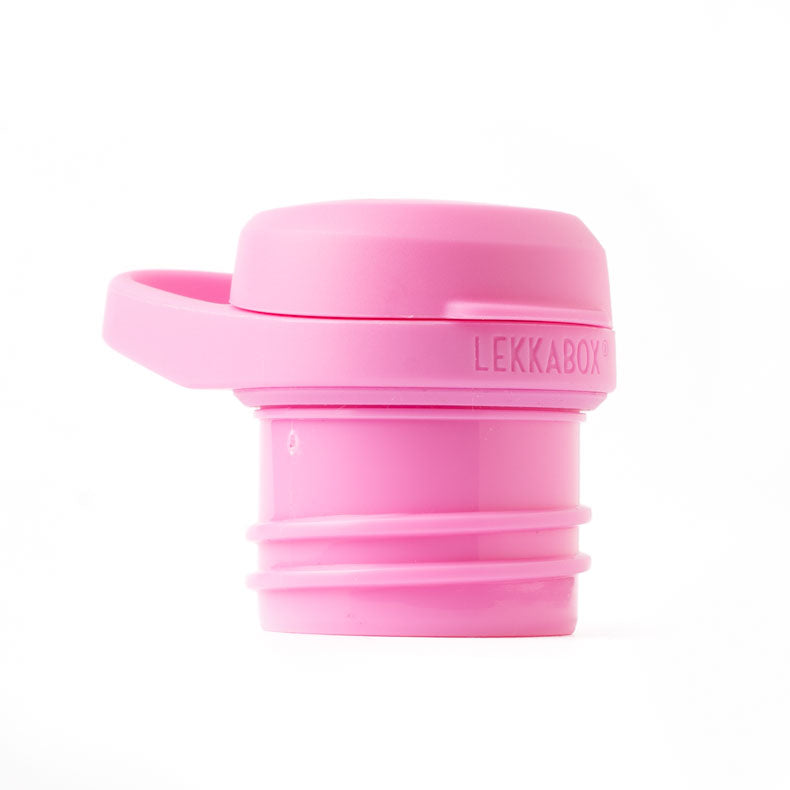 Sportovní free flow víčko pro všechny láhve Lekkabox - růžová