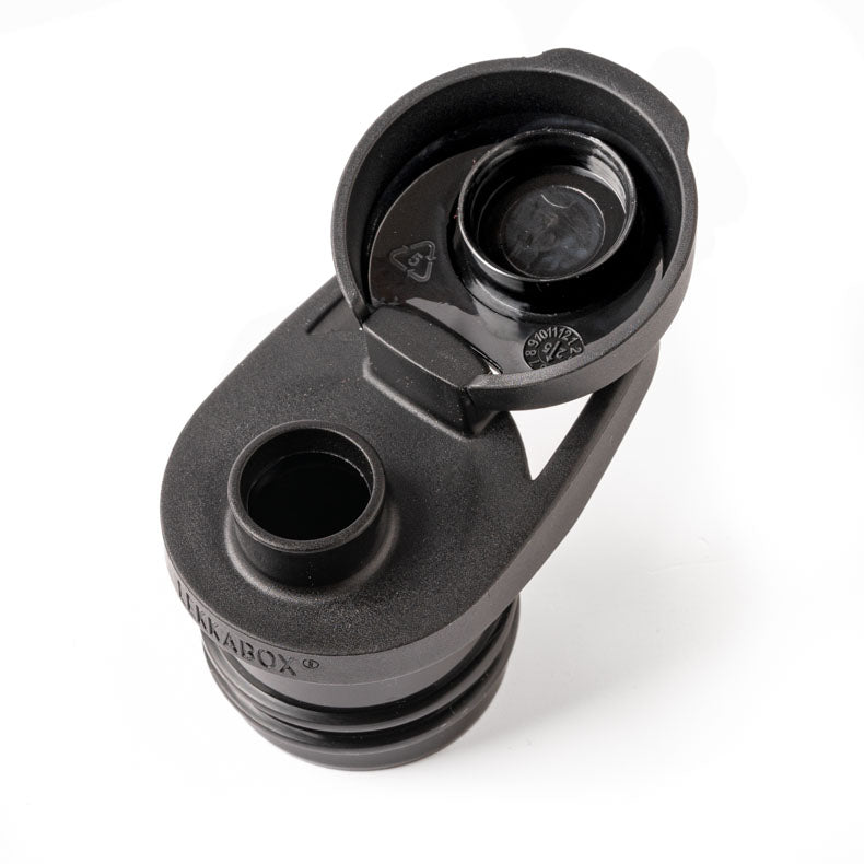 Sportovní free flow víčko pro všechny láhve Lekkabox - černá