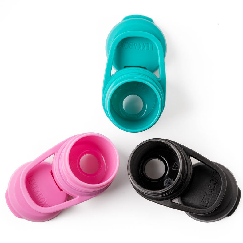 Sportovní free flow víčko pro všechny láhve Lekkabox - černá