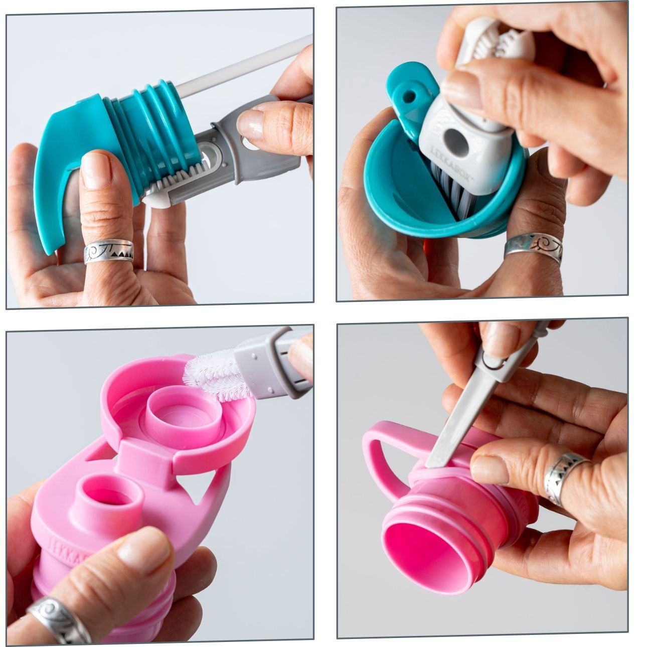 Lekkabox multifunkční čistící kartáč na láhve/boxy