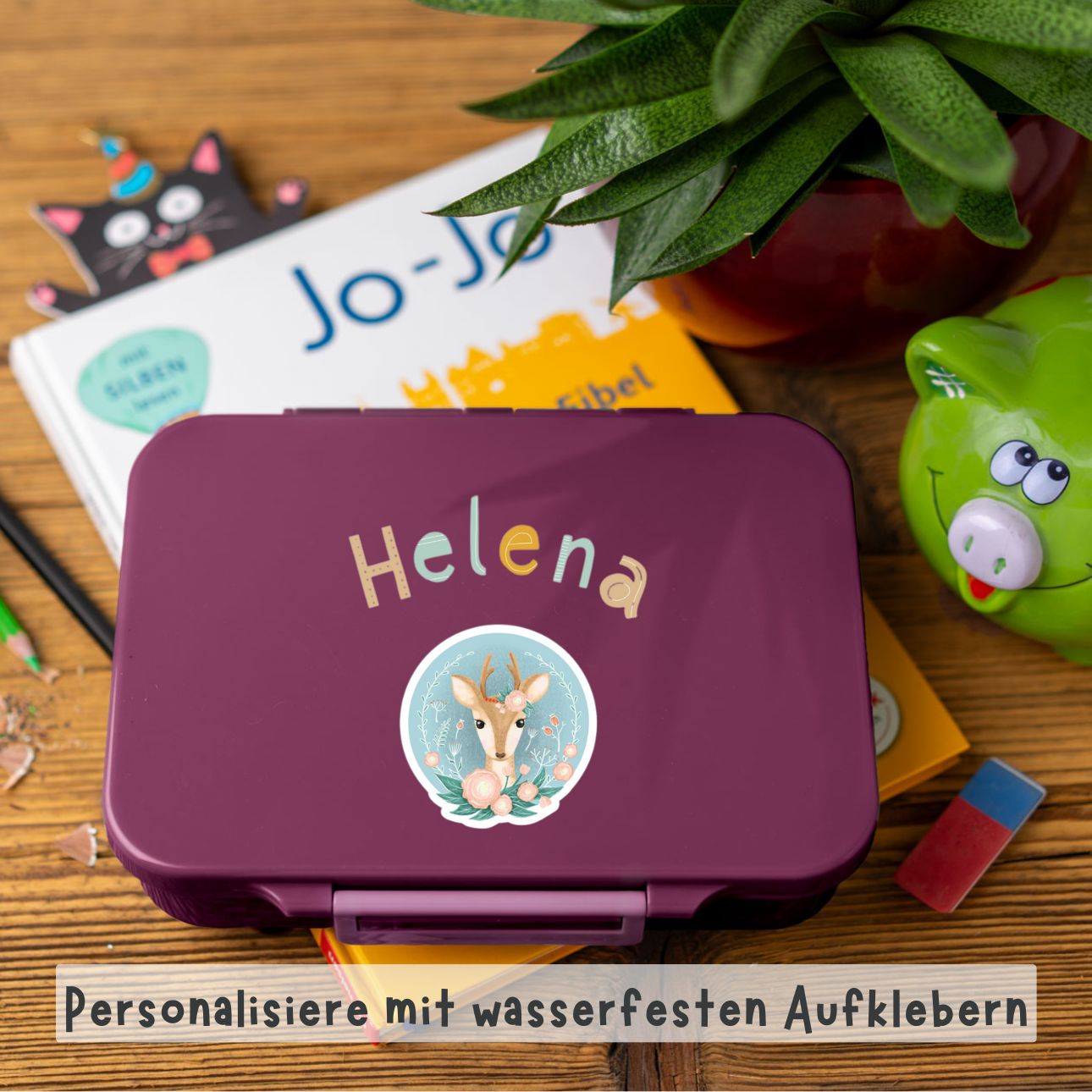 Lekkabox Classic se 4 odděleními - švestka