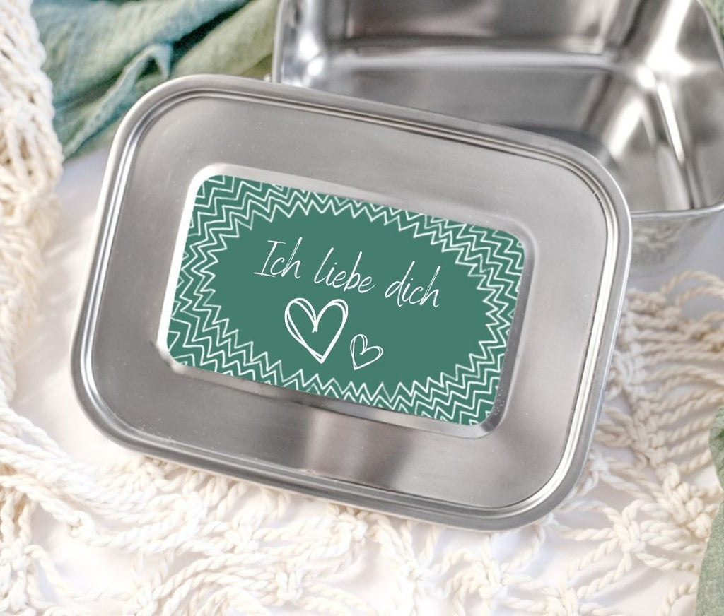 Voděodolná nálepka tabule cik-cak LES na Lekkabox SAFE 800ml