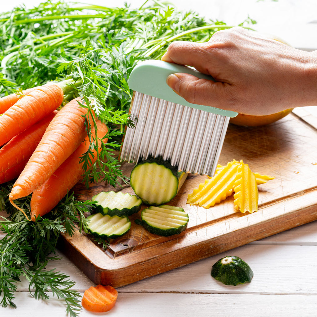 LEKKABOX® Vlnkový kráječ – stříbrný