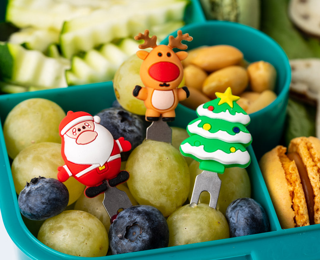 Set 3 vánočních nerezových napichovátek (krátké)