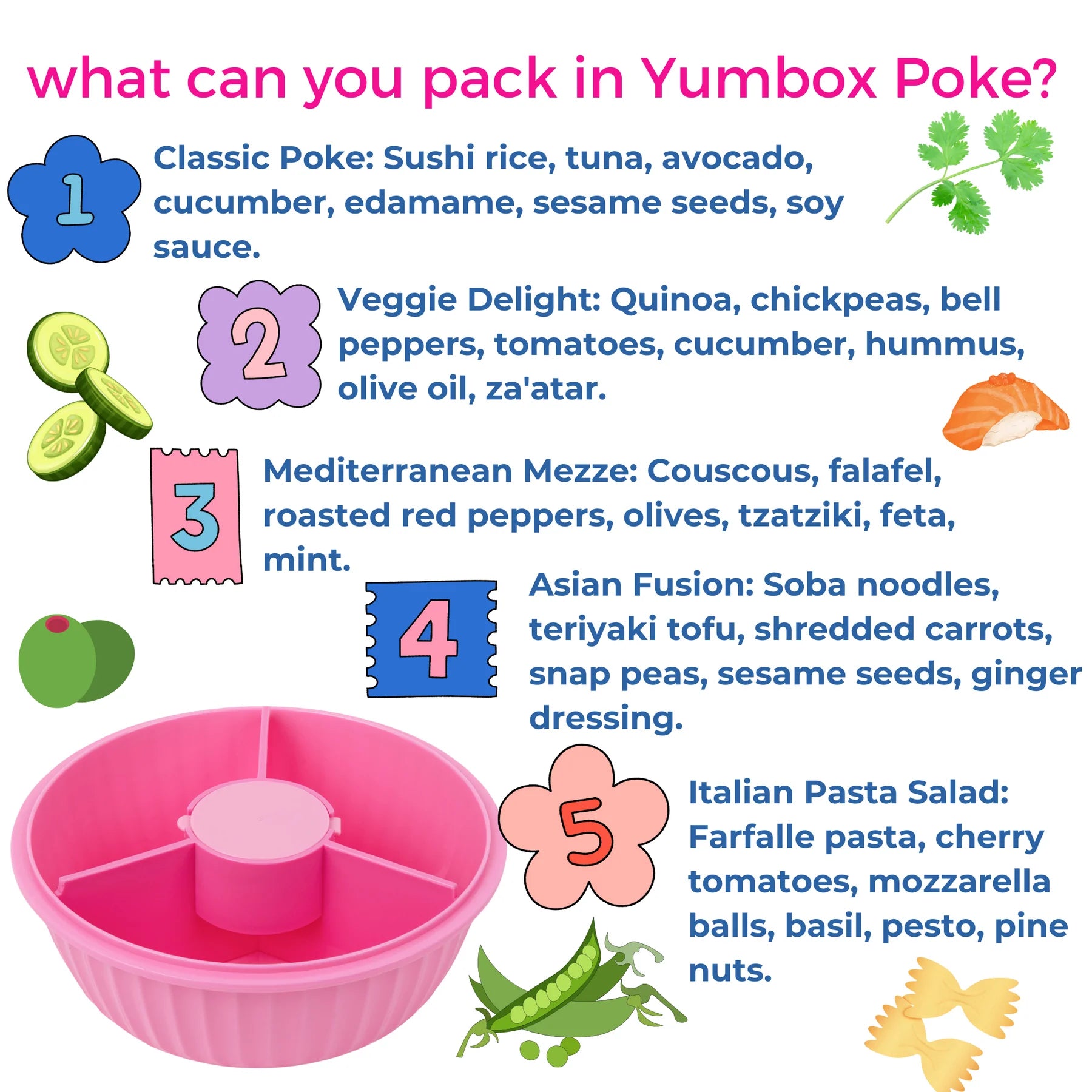 Yumbox Poke Bowl - růžová