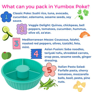 Yumbox Poke Bowl - aqua