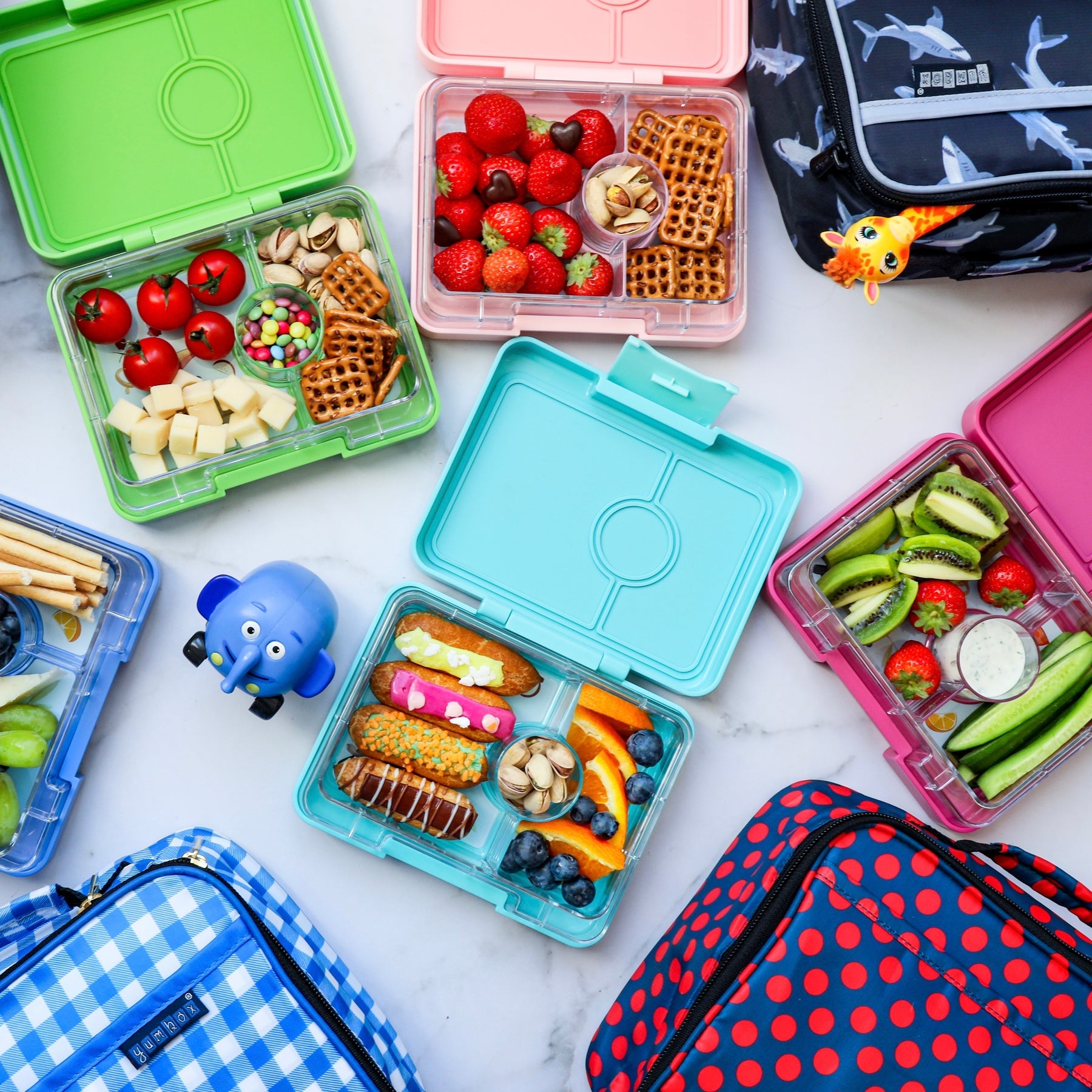 Yumbox Snack 3 oddělení mlhavá voda